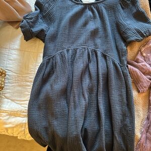 Dark Gray Textured Dress